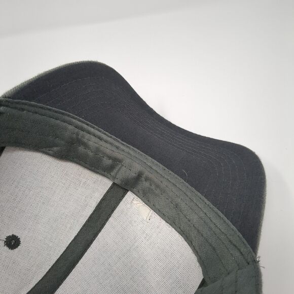 Brave Strapback Hat Gray One Size Adjustable Embroidered 6 Panel Polyester - Picture 7 of 9